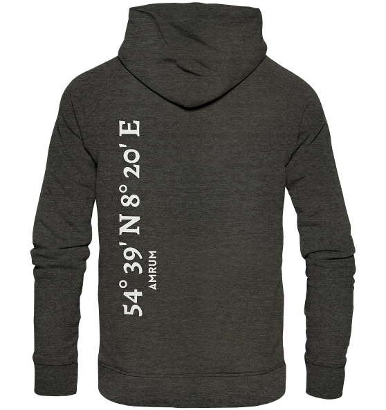 Amrum Hoodie mit Koordinaten - Organic Hoodie