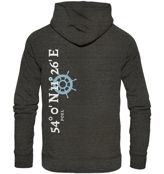 Poel Hoodie mit Koordinaten - Organic Hoodie