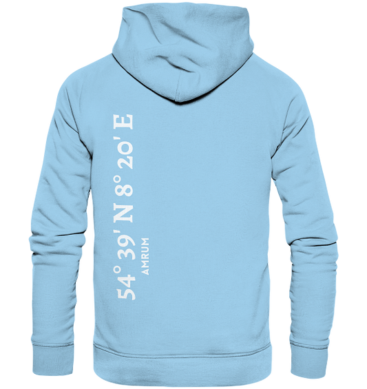 Amrum Hoodie mit Koordinaten - Organic Hoodie