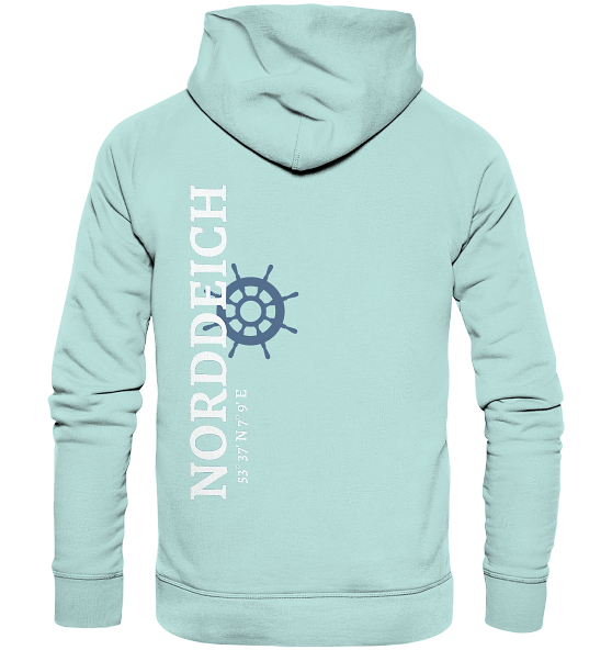 Norddeich Hoodie mit Koordinaten - Organic Unisex Hoodie