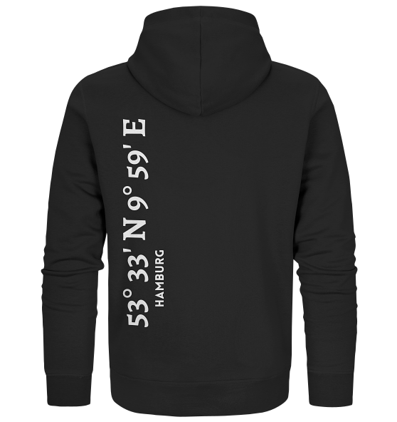 Hamburg Koordinaten - Organic Zipper - MEERcoordinates