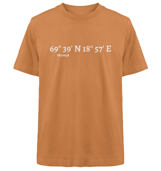Tromso Koordinaten - Heavy Oversized Organic Shirt