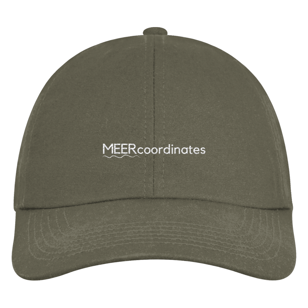 Cap MEERcoordinates Essentials - Organic Cap mit Stick green
