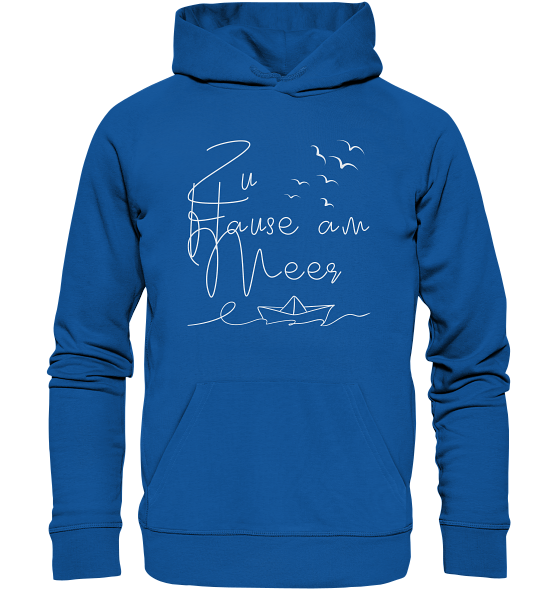 Maritimer Hoodie 'Zu Hause am Meer' - Organic Hoodie