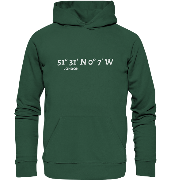 London Hoodie mit Koordinaten