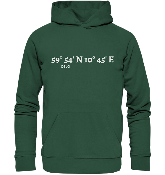 Oslo Hoodie mit Koordinaten
