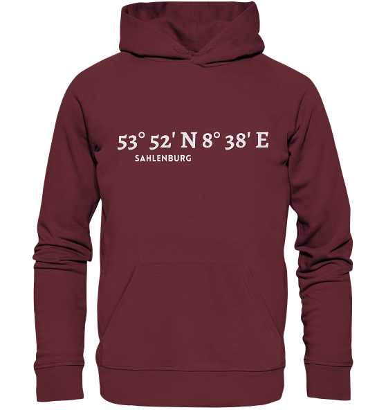 Sahlenburg Hoodie mit Koordinaten - Organic Koordinaten Hoodie