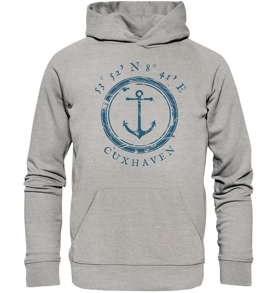 Maritimer Cuxhaven Hoodie mit Anker