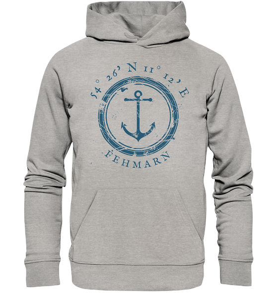 Fehmarn Hoodie mit Koordinaten - Organic Koordinaten Hoodie