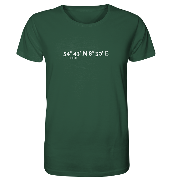 Föhr T-Shirt mit Koordinaten - Organic Shirt