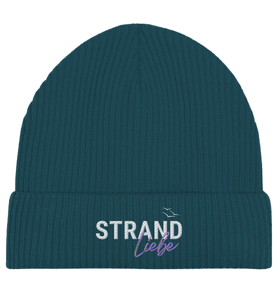 Wintermütze STRAND-Liebe - Stick - Organic Fisherman Beanie