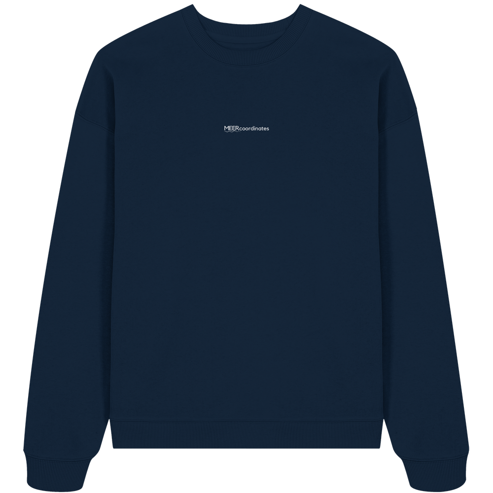 MEERcoordinates Essentials Sweater - Organic Oversize Sweatshirt (Stick) navy