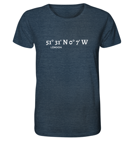 London T-Shirt mit Koordinaten