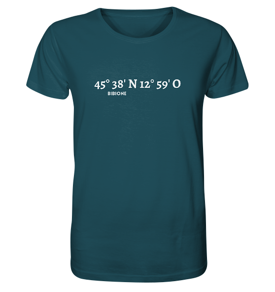 Bibione T-Shirt mit Koordinaten - Organic Koordinaten Shirt - Meercoordinates