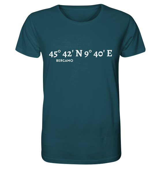 Bergamo Koordinaten - Organic Shirt - MEERcoordinates