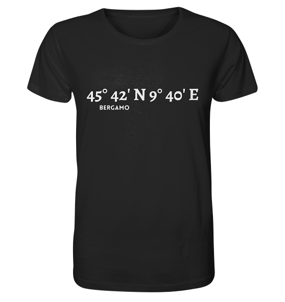 Bergamo Koordinaten - Organic Shirt - MEERcoordinates