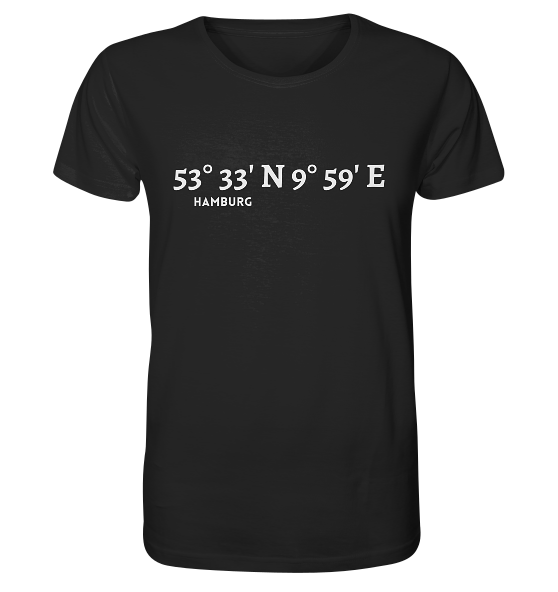 Hamburg Koordinaten - Organic Shirt - MEERcoordinates