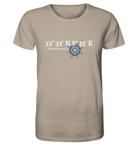 Bremerhaven T-Shirt mit Koordinaten - Organic Koordinaten Shirt