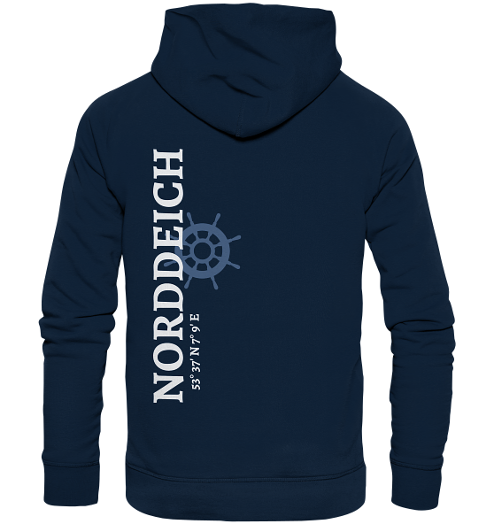 Norddeich Hoodie mit Koordinaten - Organic Unisex Hoodie