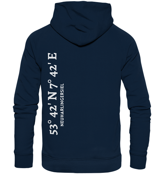 Neuharlingersiel Hoodie mit Koordinaten, Neuharlingersiel Souvenir - Organic Hoodie von MEERcoordinates 