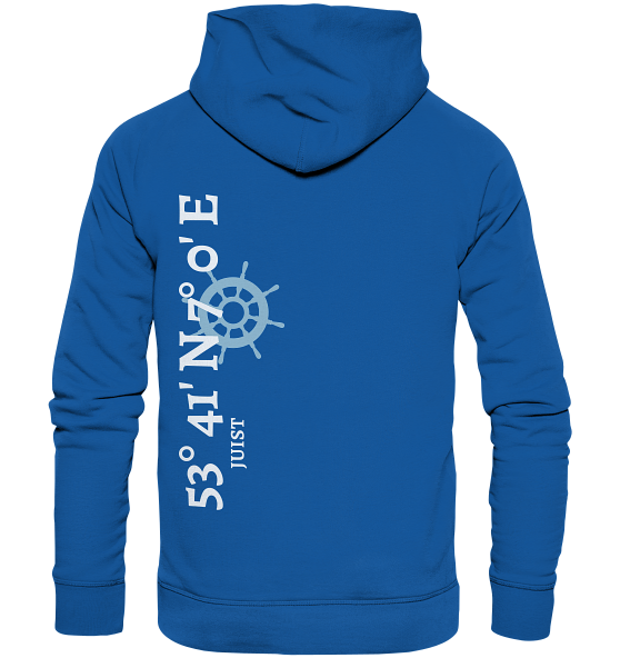 Juist Hoodie mit Koordinaten - Organic Hoodie