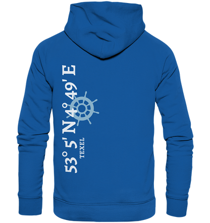Texel Hoodie mit Koordinaten - Organic Hoodie