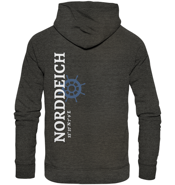 Norddeich Hoodie mit Koordinaten - Organic Unisex Hoodie