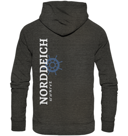 Norddeich Hoodie mit Koordinaten - Organic Unisex Hoodie