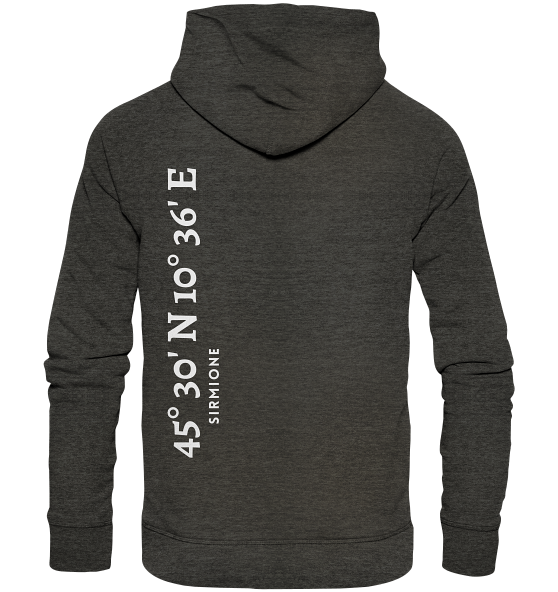 Sirmione Hoodie mit Koordinaten - Organic Hoodie