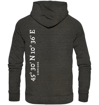 Sirmione Hoodie mit Koordinaten - Organic Hoodie