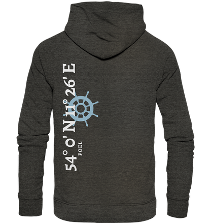 Poel Hoodie mit Koordinaten - Organic Hoodie