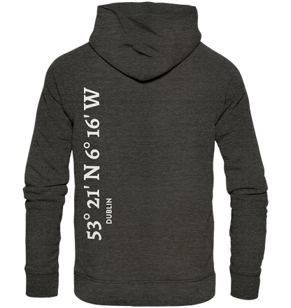 Dublin Hoodie mit Koordinaten - Organic Hoodie