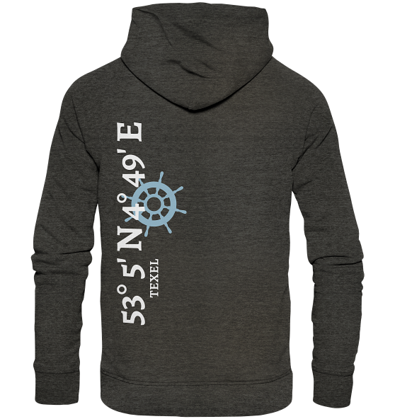 Texel Hoodie mit Koordinaten - Organic Hoodie