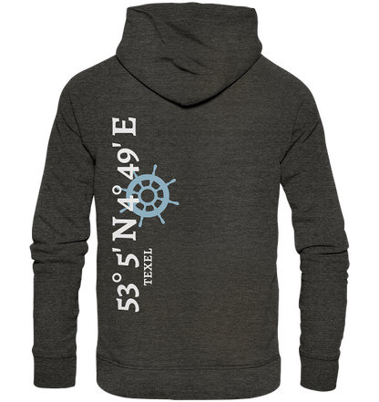 Texel Hoodie mit Koordinaten - Organic Hoodie