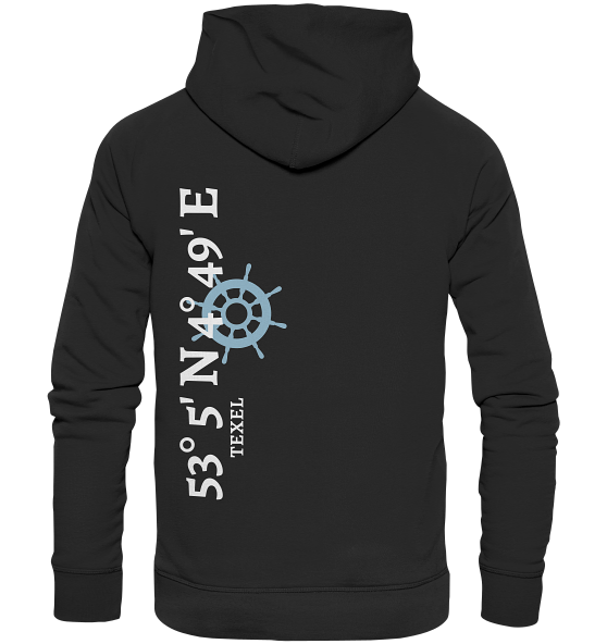 Texel Hoodie mit Koordinaten - Organic Hoodie