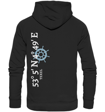 Texel Hoodie mit Koordinaten - Organic Hoodie