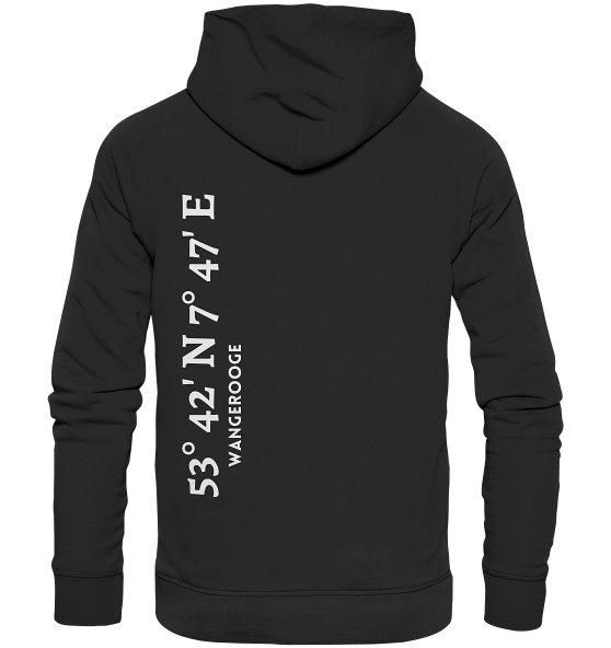 Wangerooge Hoodie mit Koordinaten - Organic Koordinaten Hoodie