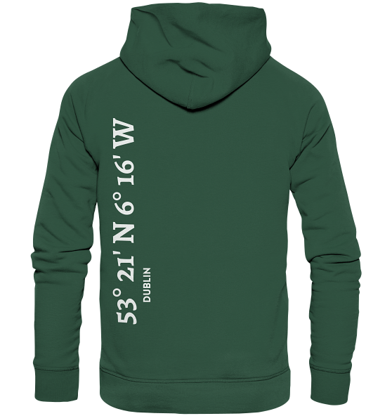 Dublin Hoodie mit Koordinaten - Organic Hoodie von Meercoordinates