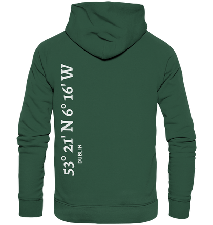 Dublin Hoodie mit Koordinaten - Organic Hoodie von Meercoordinates