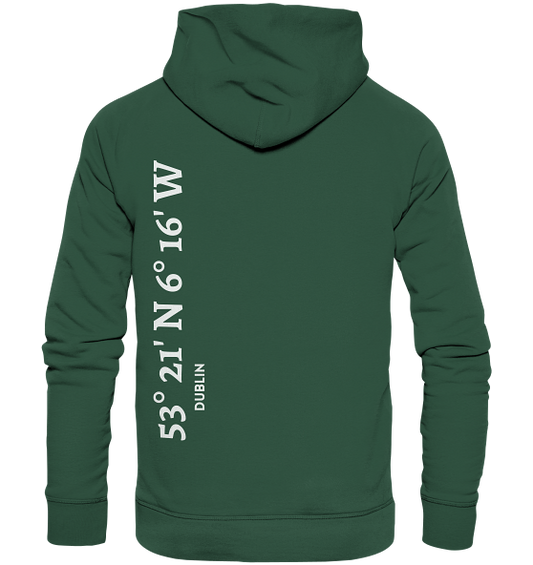 Dublin Hoodie mit Koordinaten - Organic Hoodie von Meercoordinates