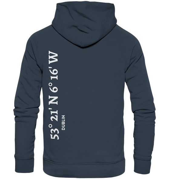 Dublin Hoodie mit Koordinaten - Organic Hoodie