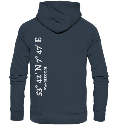 Wangerooge Hoodie mit Koordinaten - Organic Koordinaten Hoodie