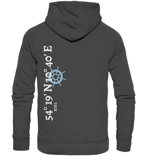 Kiel Hoodie mit Koordinaten - Organic Hoodie