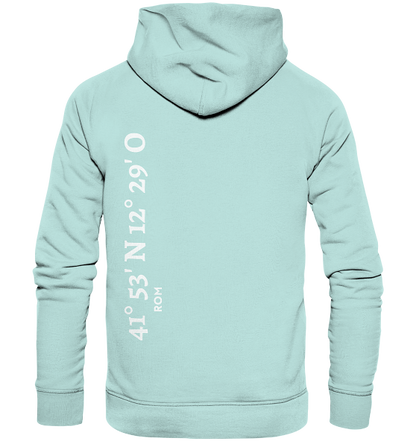 Rom Hoodie mit Koordinaten - Organic Koordinaten Hoodie von Meercoordinates