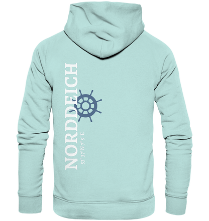 Norddeich Hoodie mit Koordinaten - Organic Unisex Hoodie
