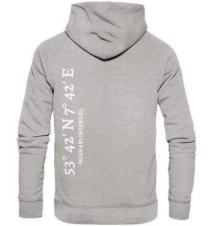Neuharlingersiel Hoodie mit Koordinaten - Organic Hoodie