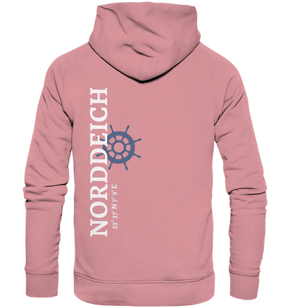 Norddeich Hoodie mit Koordinaten - Organic Unisex Hoodie
