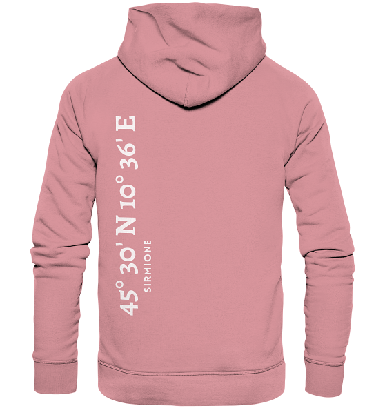 Sirmione Hoodie mit Koordinaten - Organic Hoodie