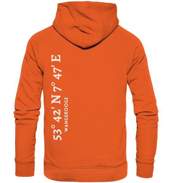 Wangerooge Hoodie mit Koordinaten - Organic Koordinaten Hoodie