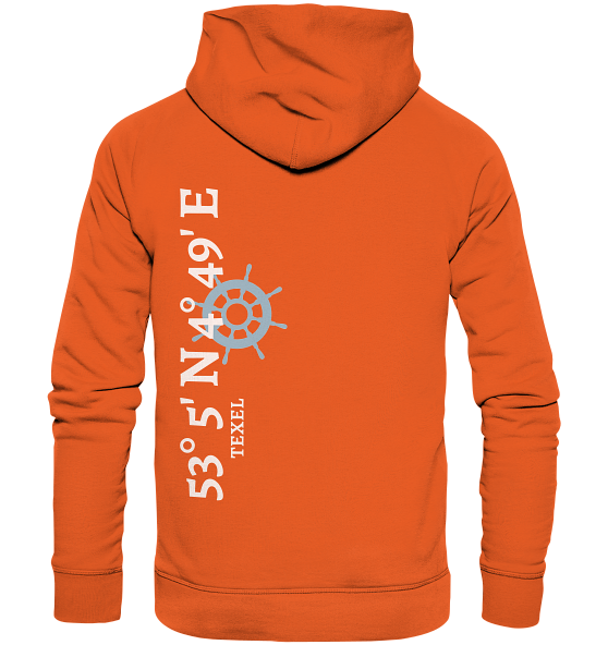 Texel Hoodie mit Koordinaten - Organic Hoodie